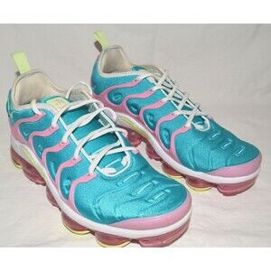 Nike Air Vapormax Plus Women’s 8.5 Teal Pink Volt CW7014-100 w/ Box